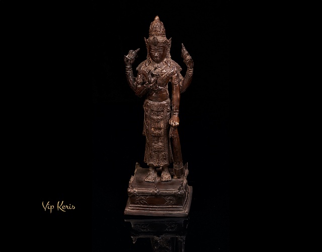 Старинная бронзовая статя Вишну, 30см фото VipKeris