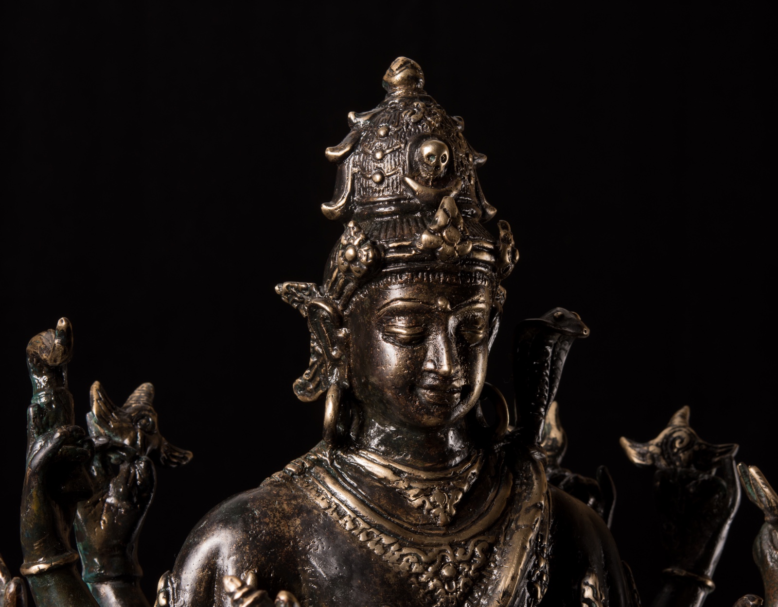 Бронзовая статуя Шива в медитации, 37см. фото VipKeris