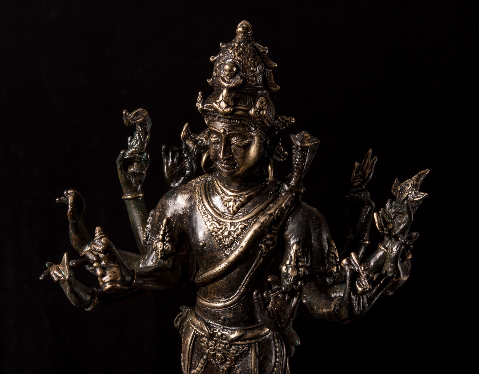 Бронзовая статуя Шива в медитации, 37см. фото VipKeris