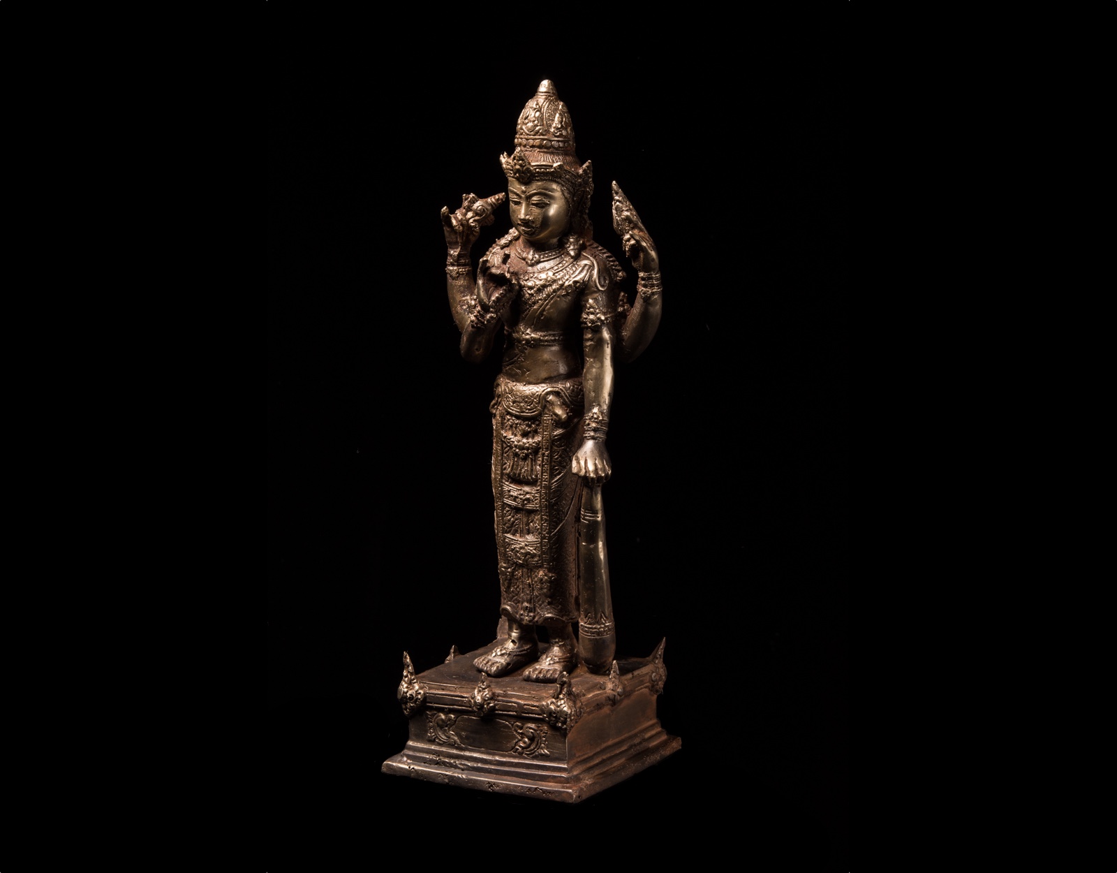 Антикварная статуэтка Вишну, бронза. фото VipKeris