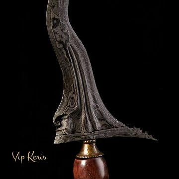 Кинжал Крис Sengkelat Luk13, боевая магия стихии Воздух фото vipkeris.ru