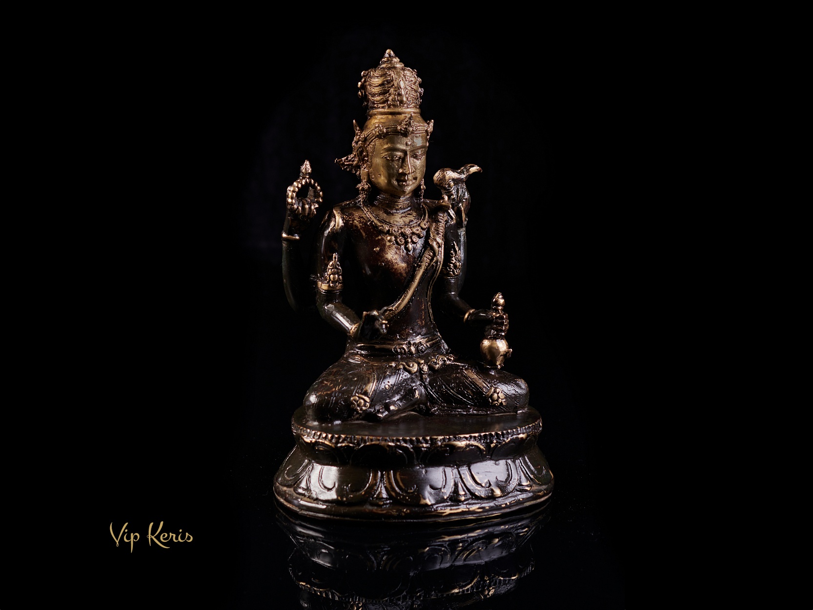 Старинная статуя Шива в йоге, 24см фото VipKeris
