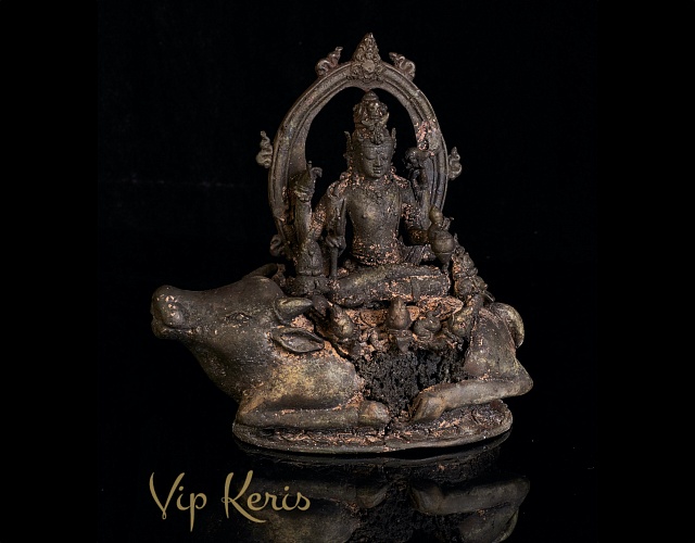 Старинная статуя божества Ямы, 20см фото VipKeris