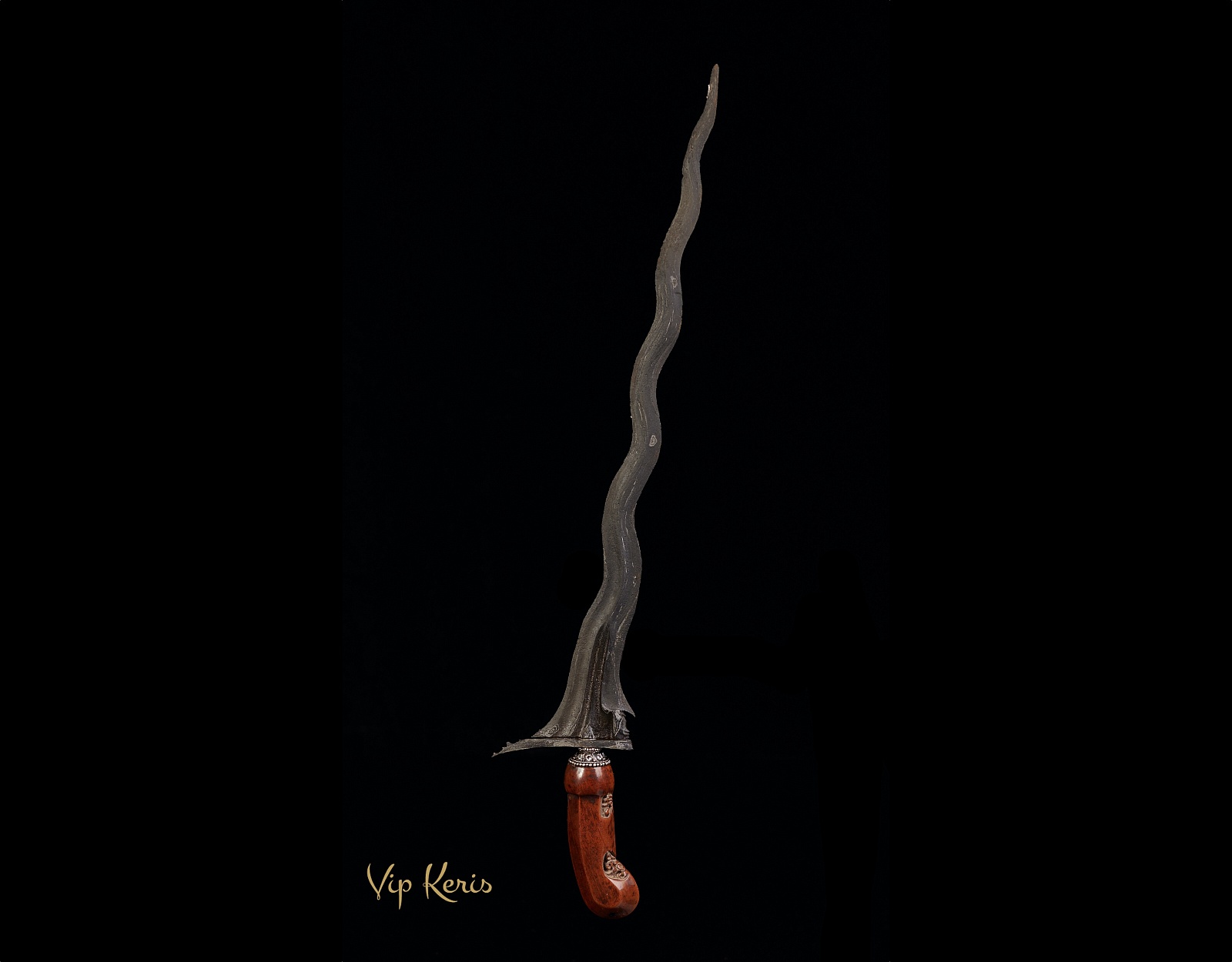 Пламевидный ритуальный Крис Сarito keprabon, 11 изгибов фото VipKeris