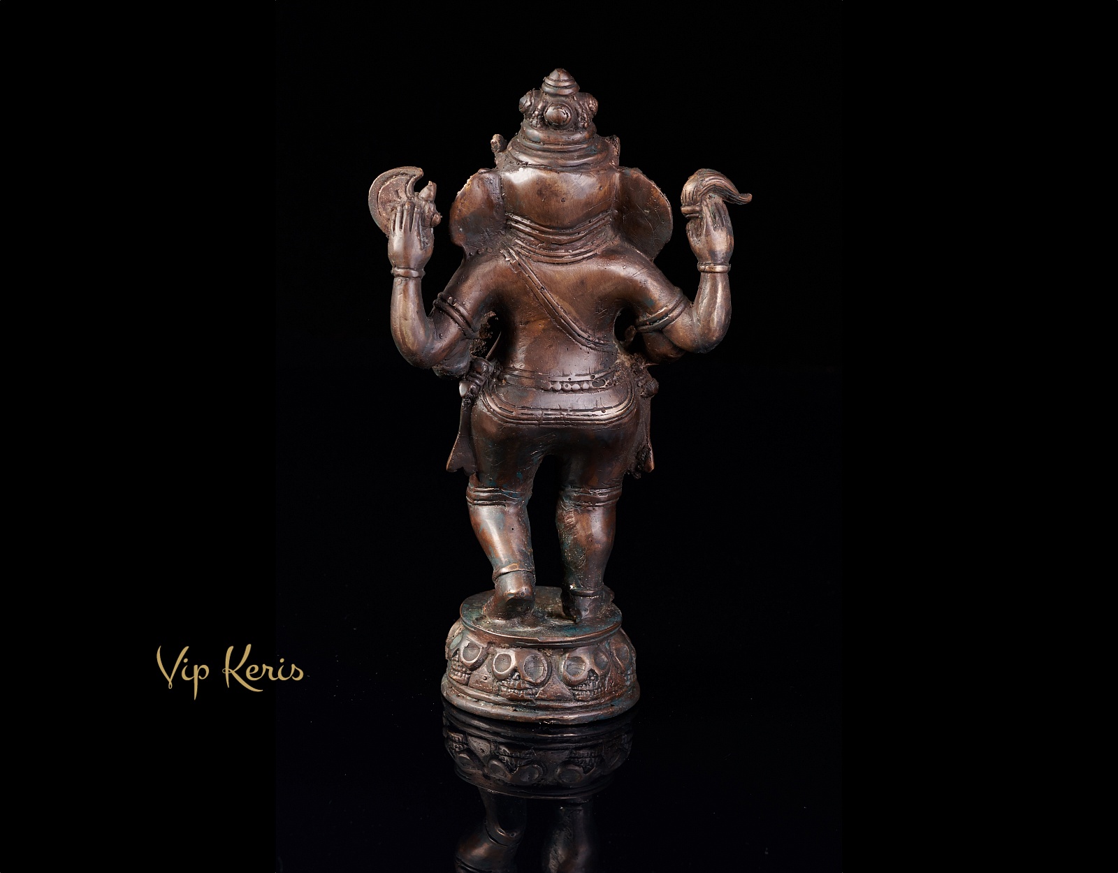 Старинная бронзовая статуя Ганеша, 25см. фото VipKeris