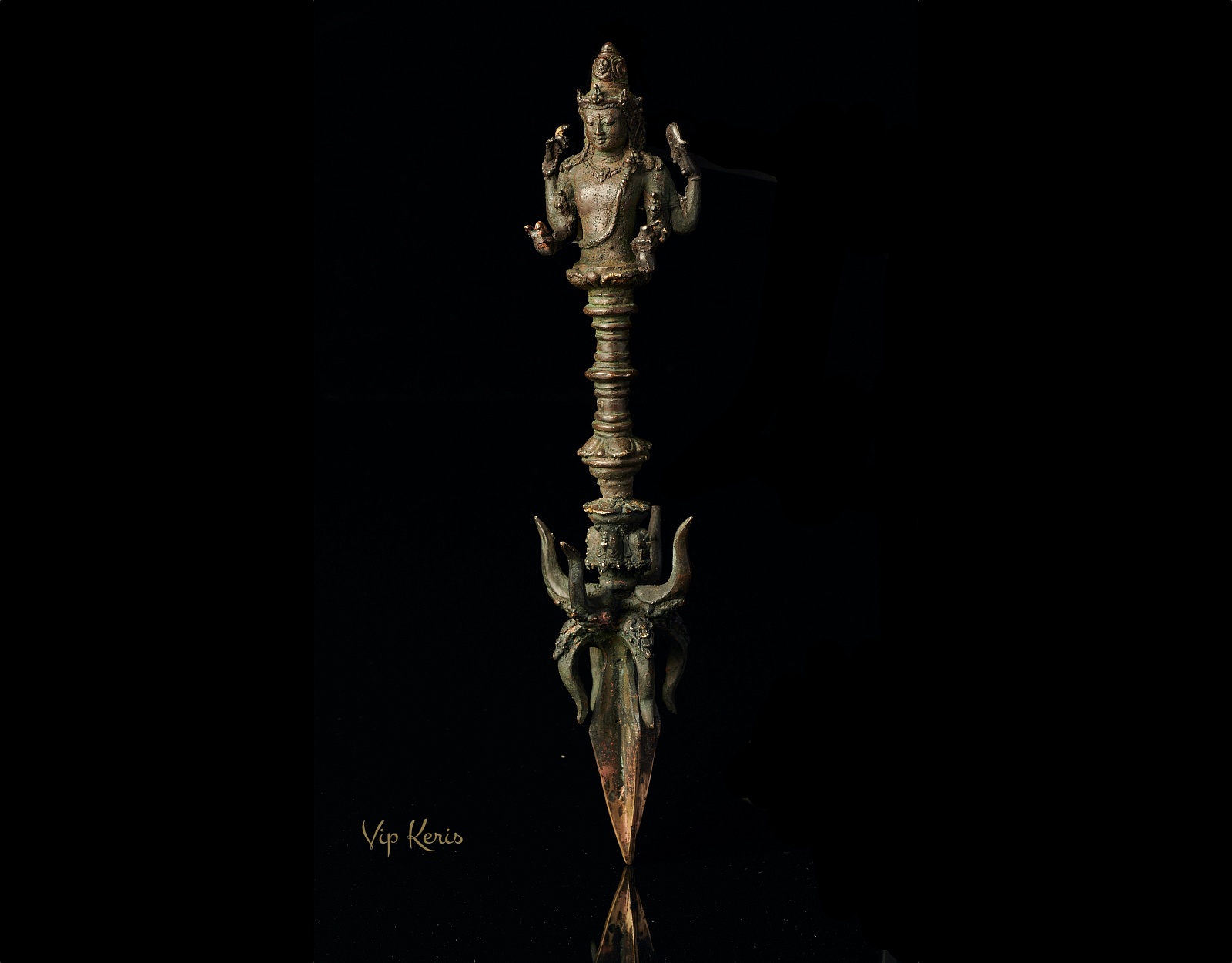 Старинная ритуальная Ваджра, 31см фото VipKeris