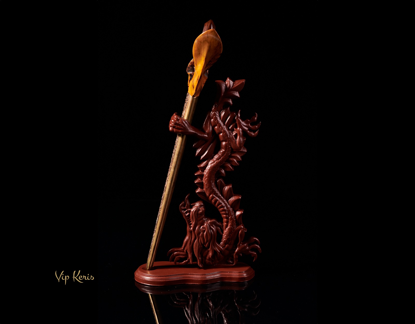 Дракон Naga подставка для одного Криса. фото VipKeris