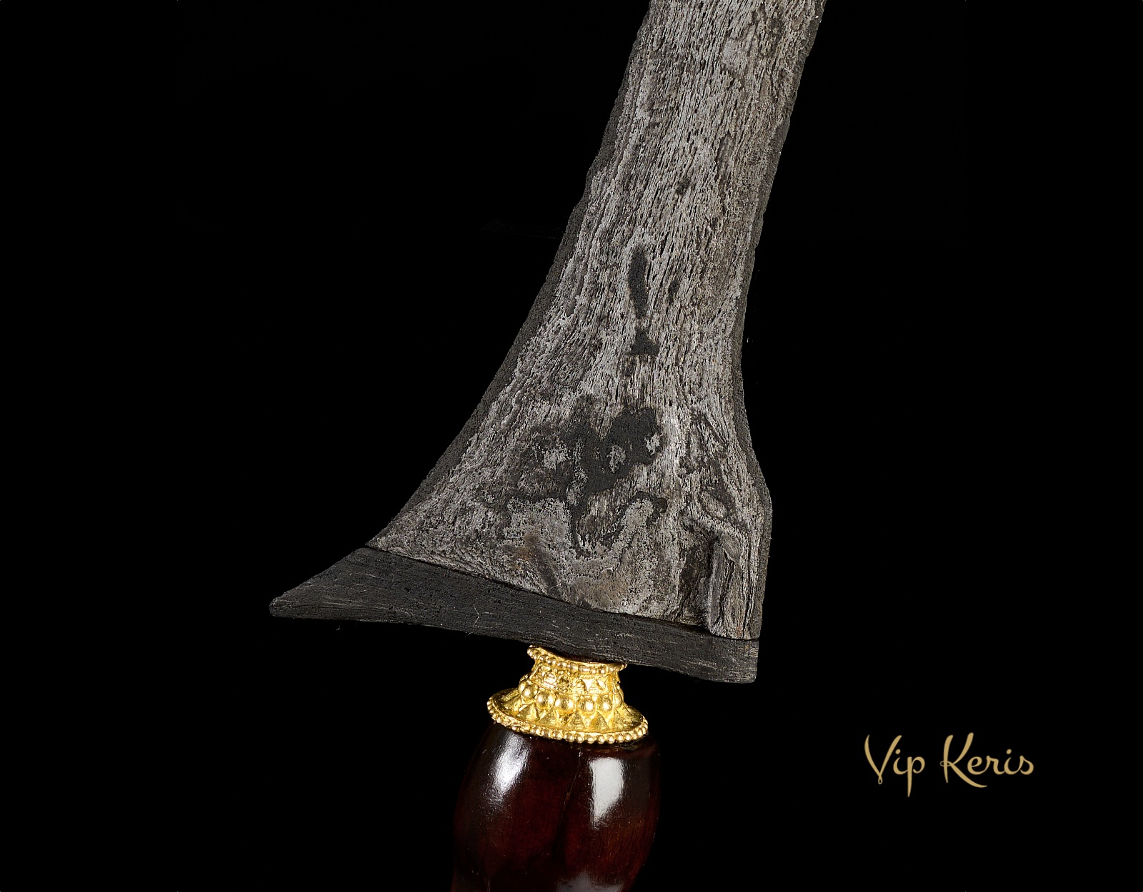 Прямой индонезийский кинжал Крис Tilam Upih, метеоритный, 6Ба фото VipKeris