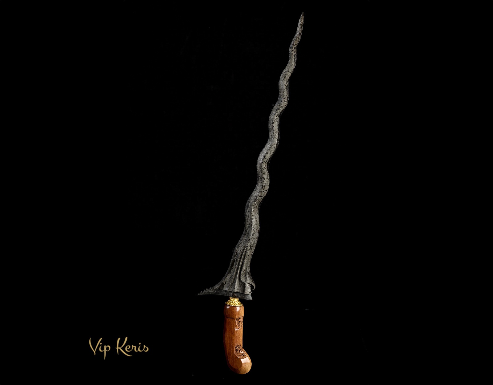 Индонезийский кинжал Крис Sengkelat — 10 аркан, «Клинок Колеса Судьбы» фото VipKeris
