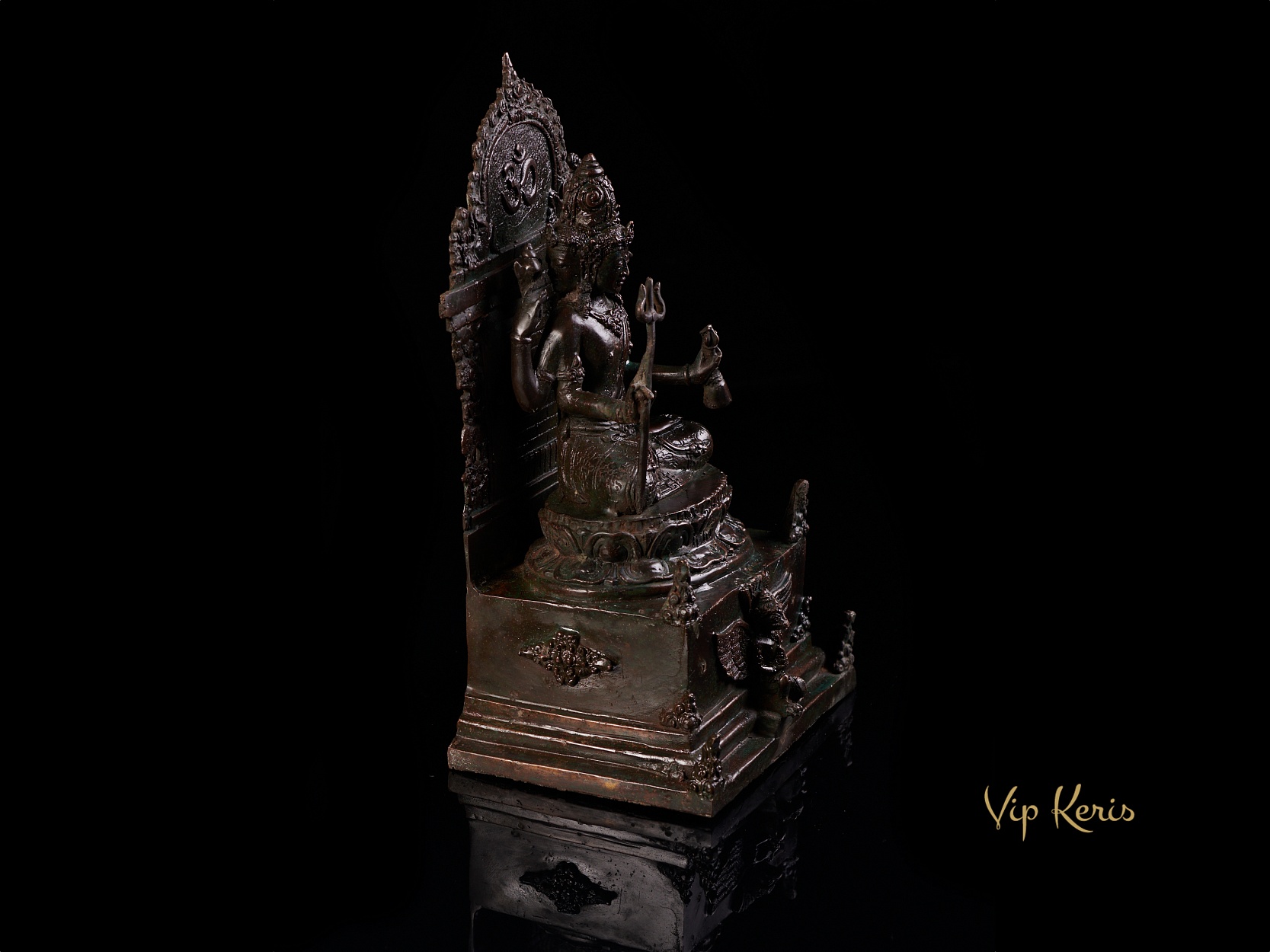 Алтарная бронзовая статуя Тримурти, 30см фото VipKeris
