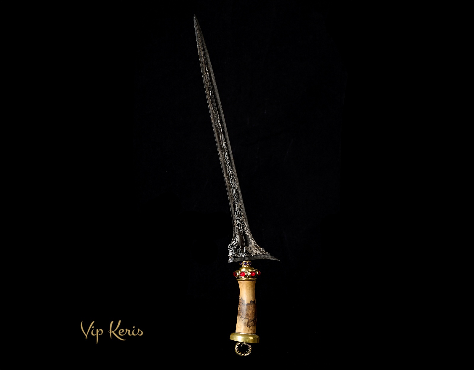 Редкий балийский кинжал Крис Mundarang, проводник. фото VipKeris