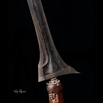 Прямой индонезийский кинжал Крис Jalak dinding фото vipkeris.ru