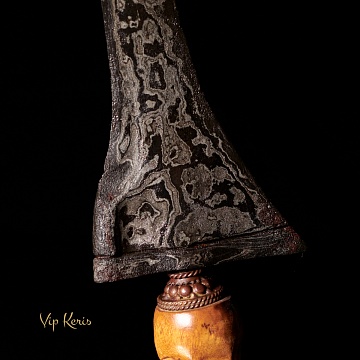 Прямой индонезийский кинжал Крис Tilam Upih, Земля 15БА фото vipkeris.ru