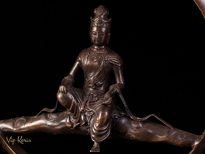 Старинная бронзовая статуя Будды, 35см фото VipKeris