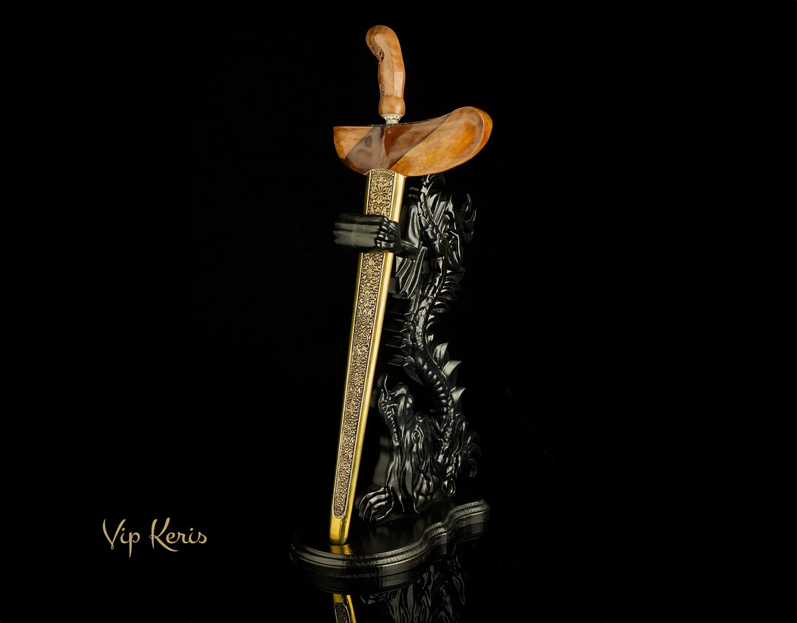 Пламевидный кинжал Крис Panimbal Luk9, мастер Огня фото VipKeris