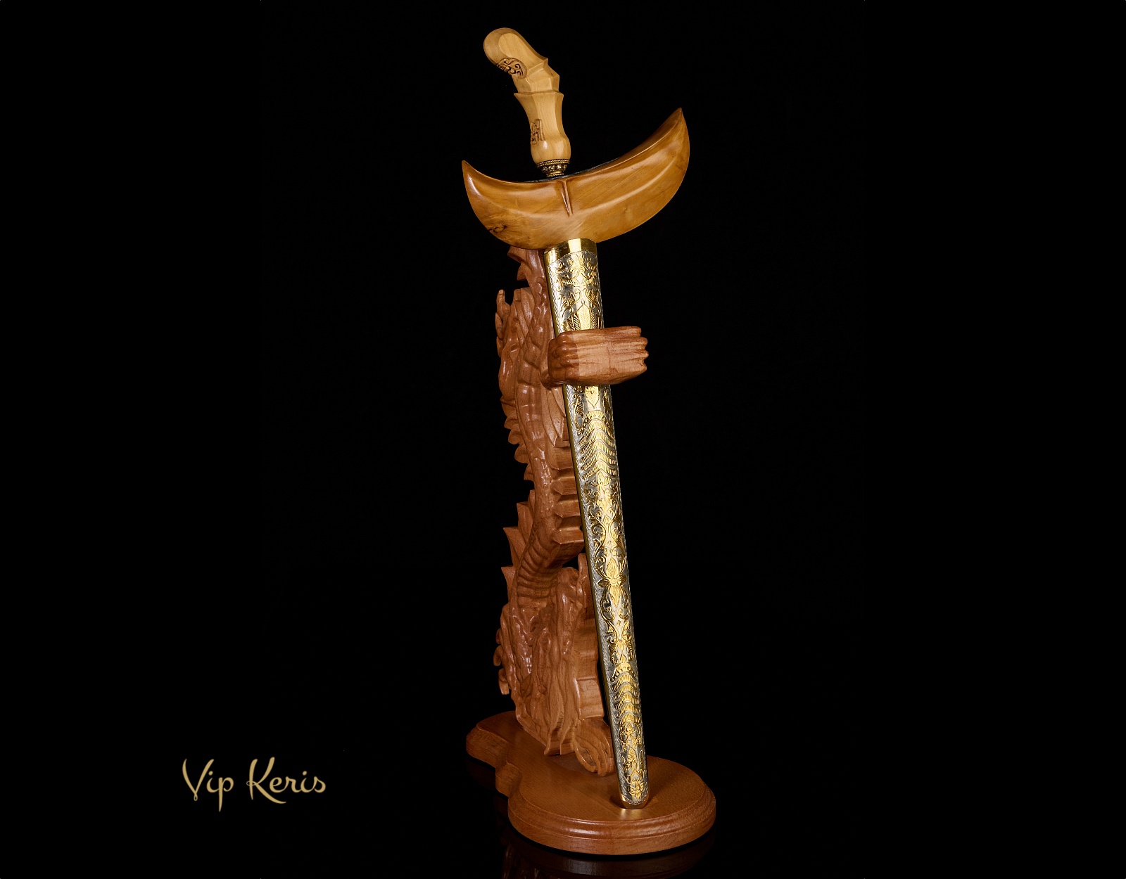 Пламевидный кинжал Крис Sengkelat Luk13, 3/15Ба фото VipKeris