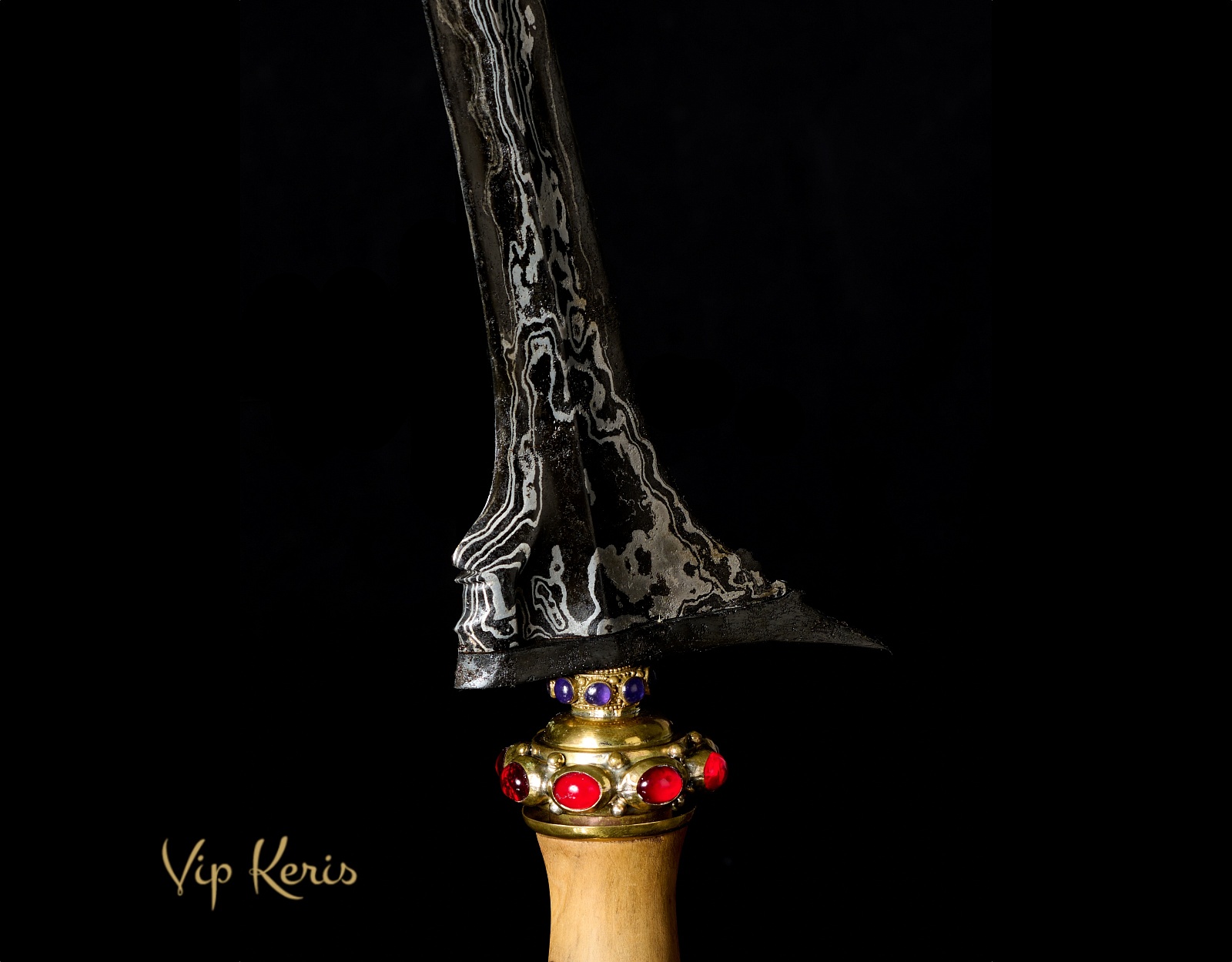 Редкий балийский кинжал Крис Mundarang, проводник. фото VipKeris