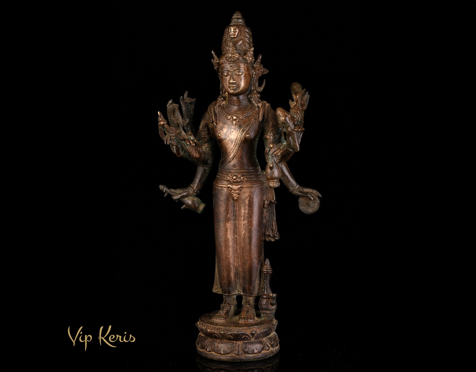 Старинная бронзовая статуя Шивы. Обновление, совершенство. фото VipKeris