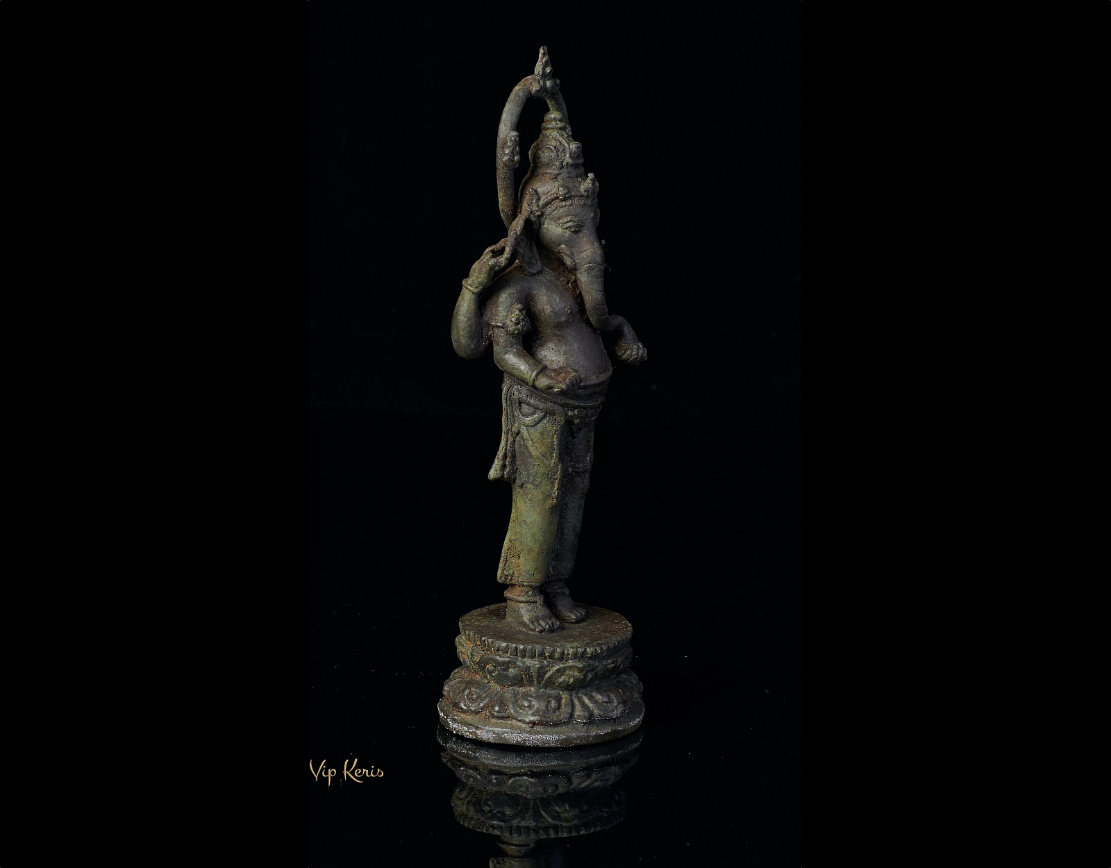 Старинная статуя Ганеша, 23см. фото VipKeris