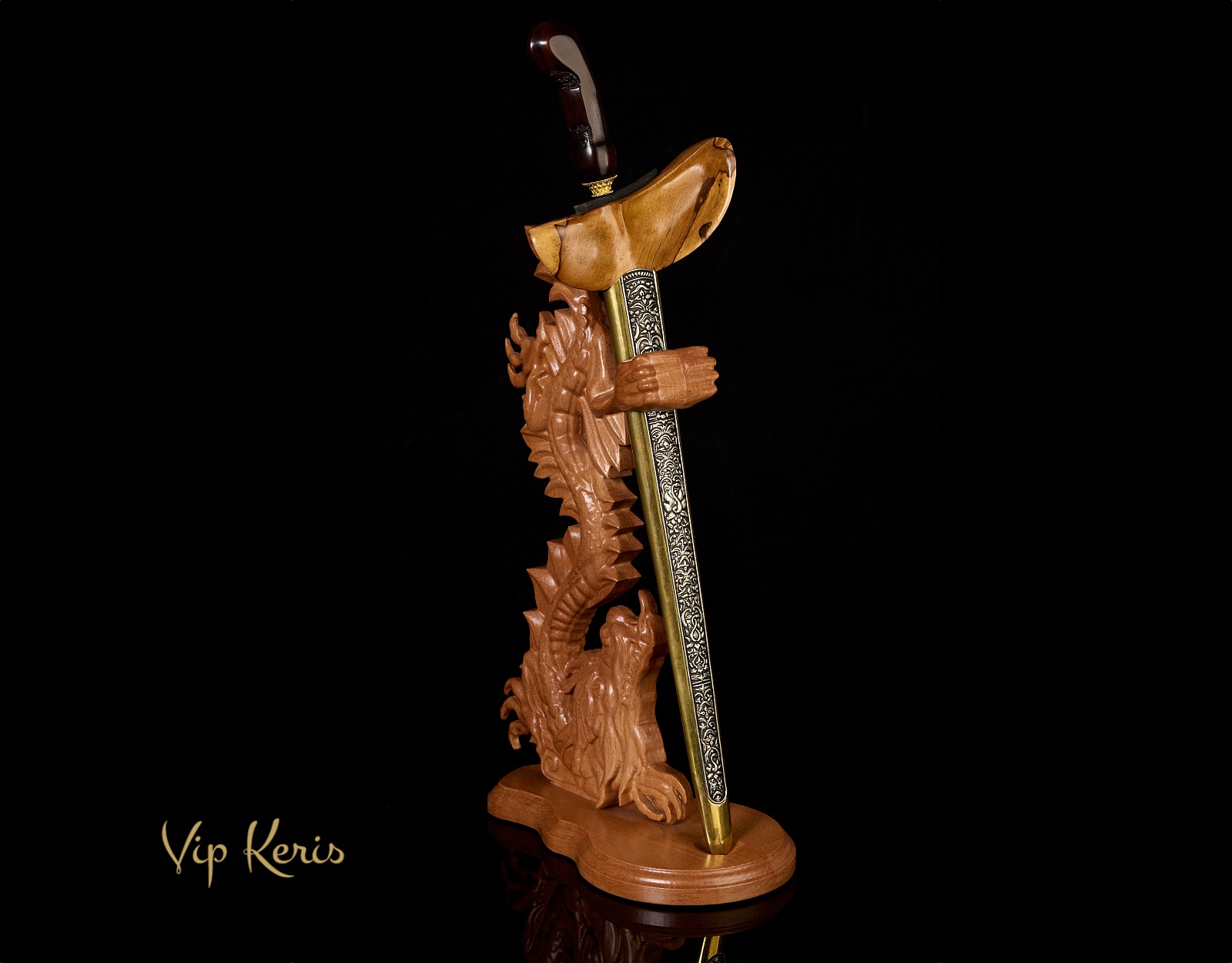 Прямой индонезийский кинжал Крис Tilam Upih, метеоритный, 6Ба фото VipKeris