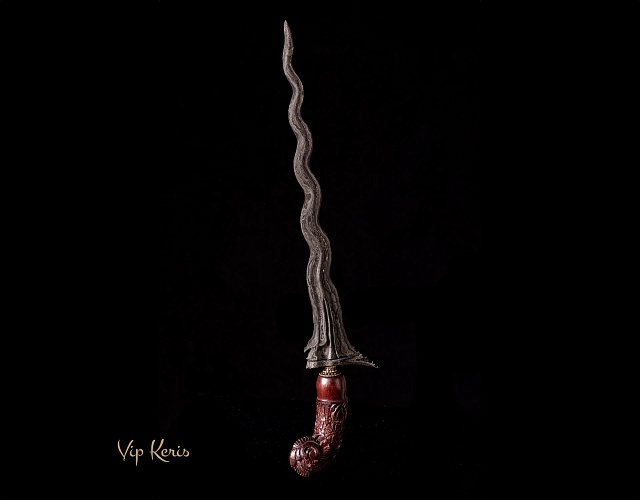 Кинжал Крис Sabuk Inten Luk11 стихия смерть, боевая магия из региона Madura фото VipKeris