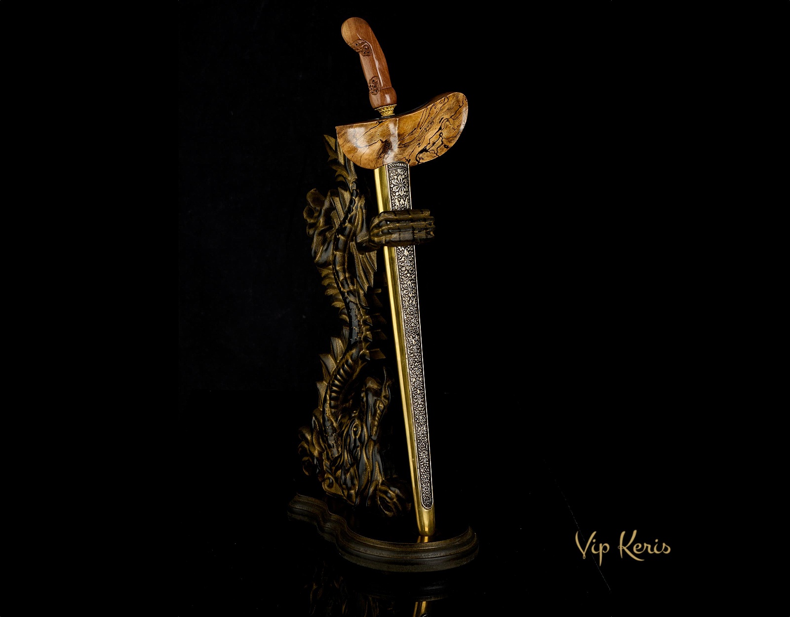 Индонезийский кинжал Крис Sengkelat — 10 аркан, «Клинок Колеса Судьбы» фото VipKeris