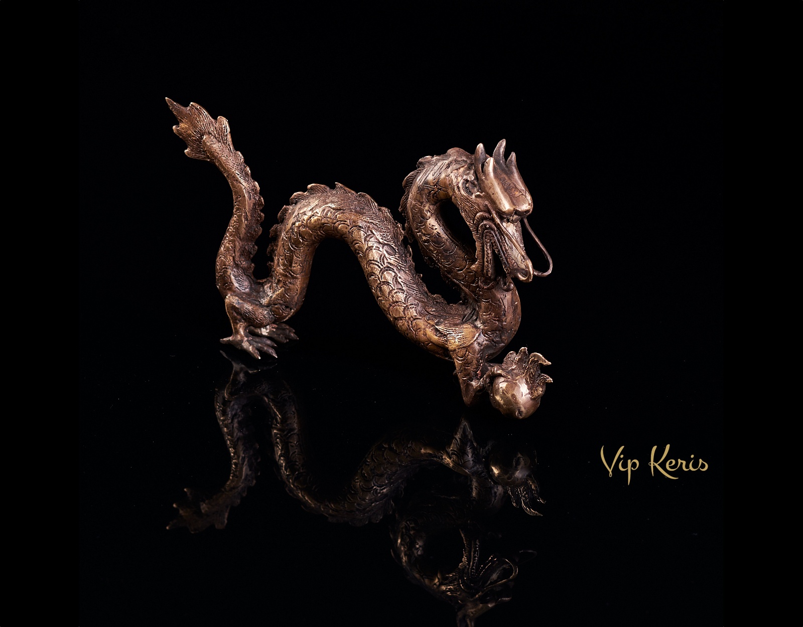 Бронзовая статуя Нага, стихия Огонь фото VipKeris