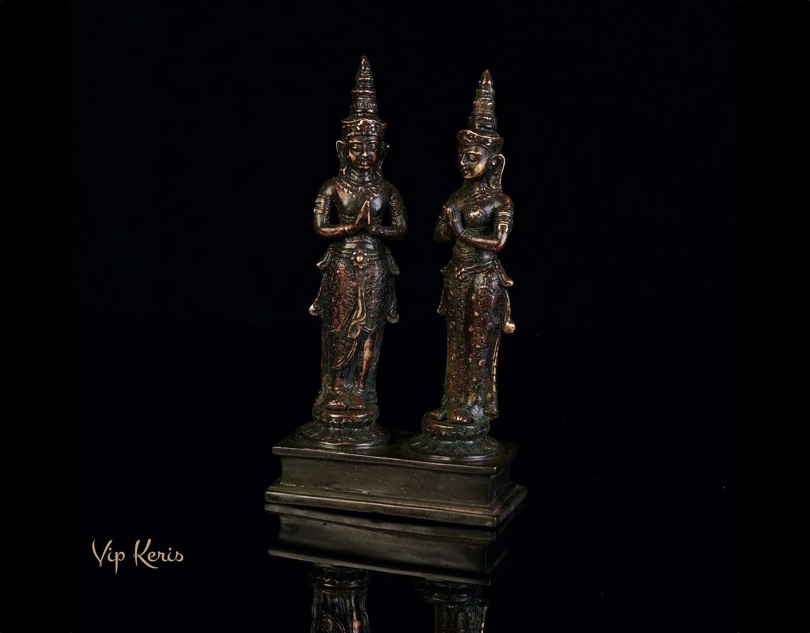 Старинная ритуальная статуя Мужчина и Женщина, 21см фото VipKeris