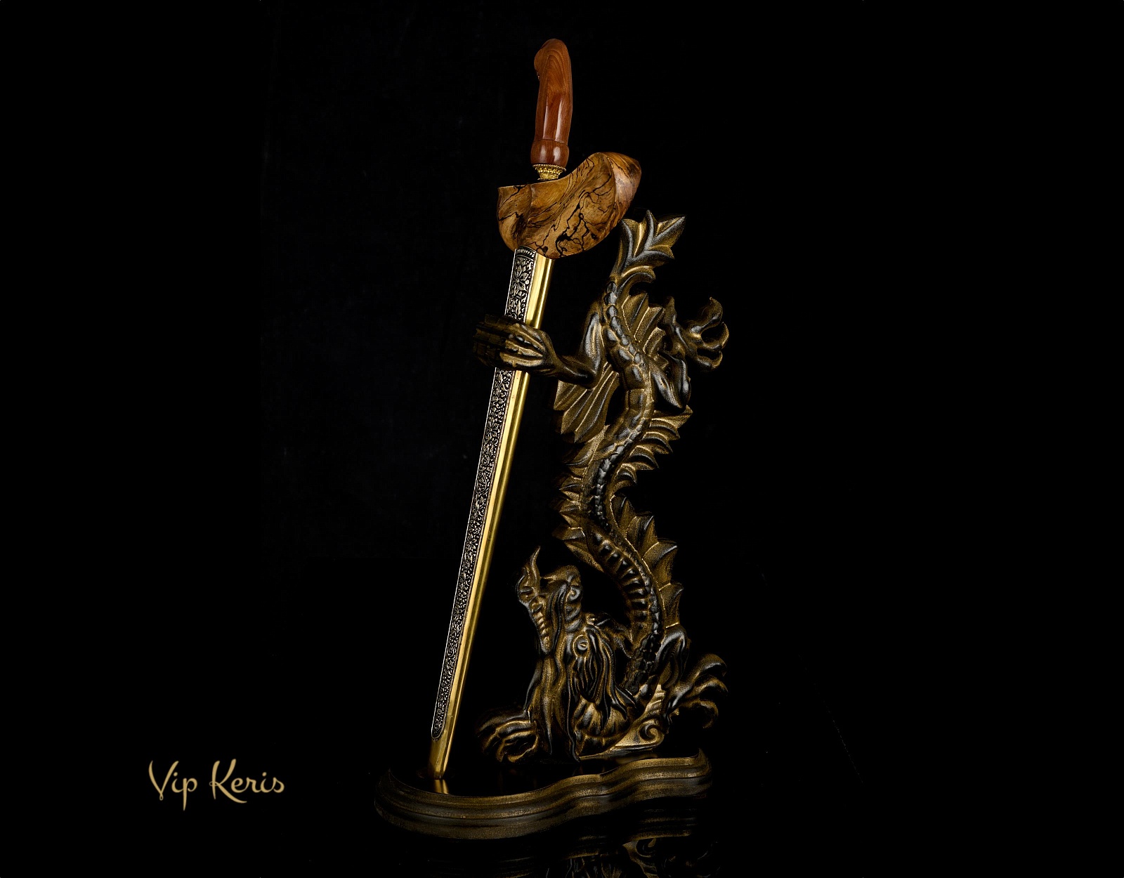 Индонезийский кинжал Крис Sengkelat — 10 аркан, «Клинок Колеса Судьбы» фото VipKeris