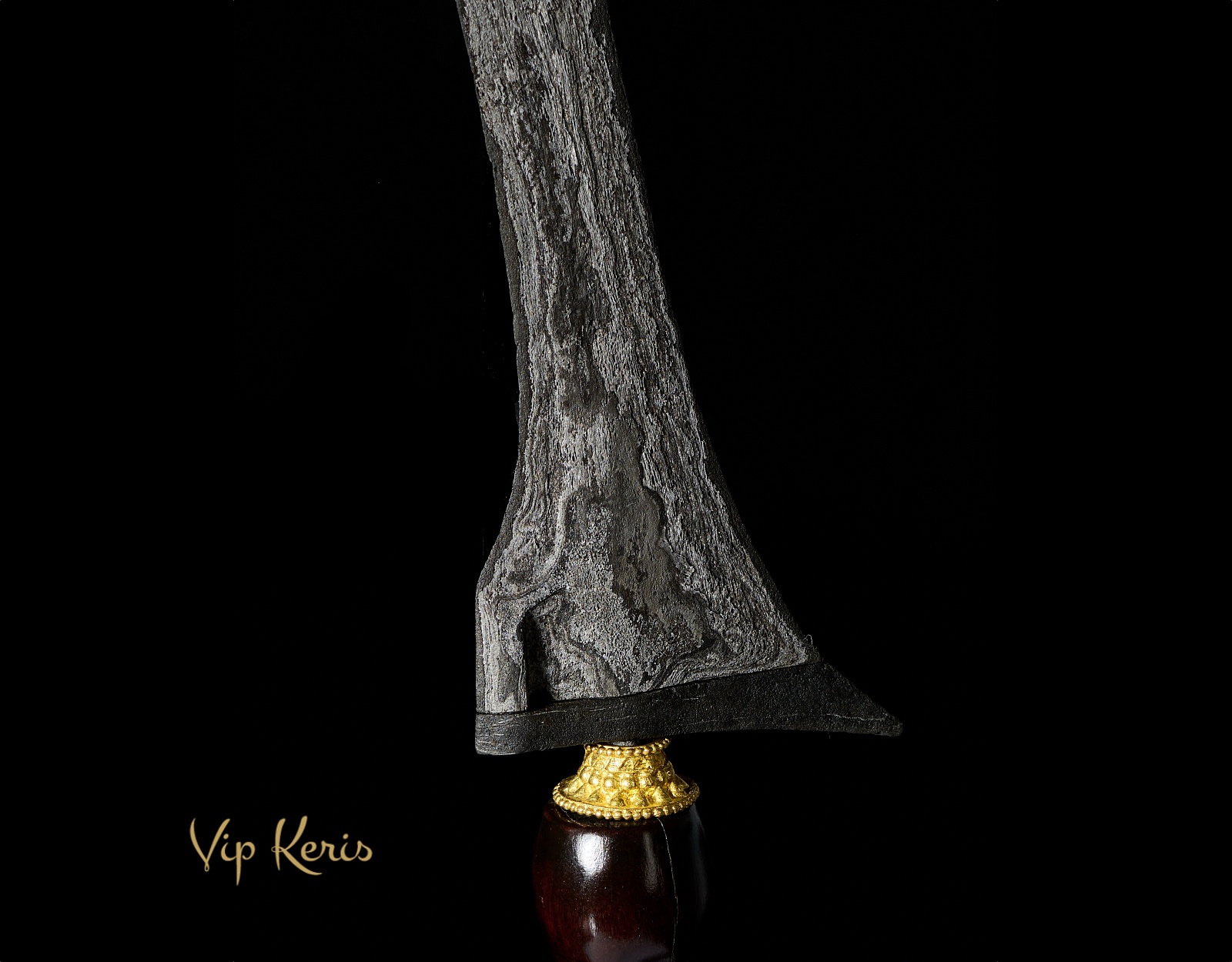 Прямой индонезийский кинжал Крис Tilam Upih, метеоритный, 6Ба фото VipKeris