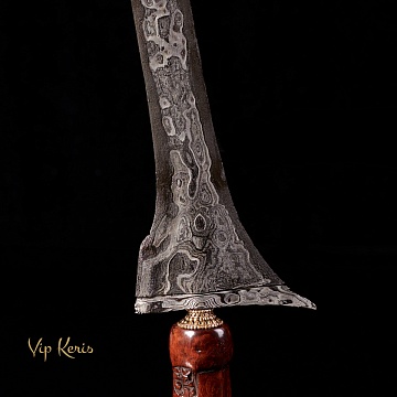 Прямой индонезийский кинжал Крис Tilam Upih, работа с благосостоянием, 15Ба. фото vipkeris.ru